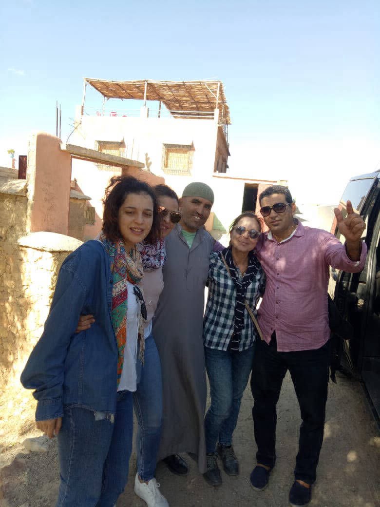Guests discovering a Berber village
