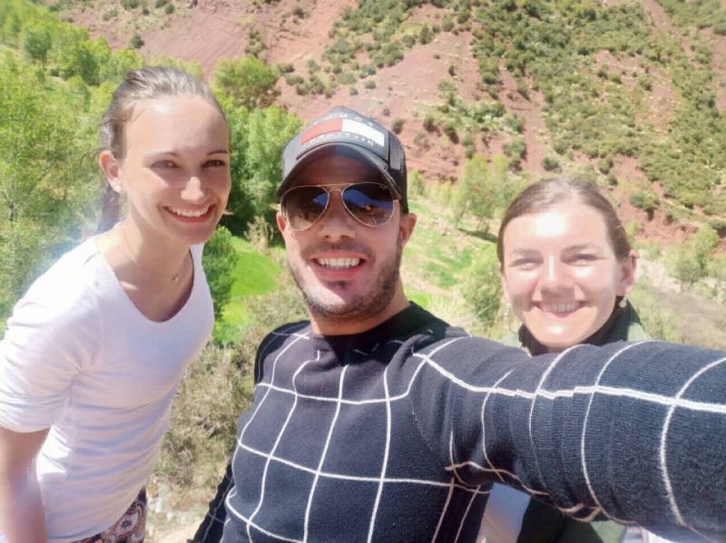 Guests exploring Morocco with a guide