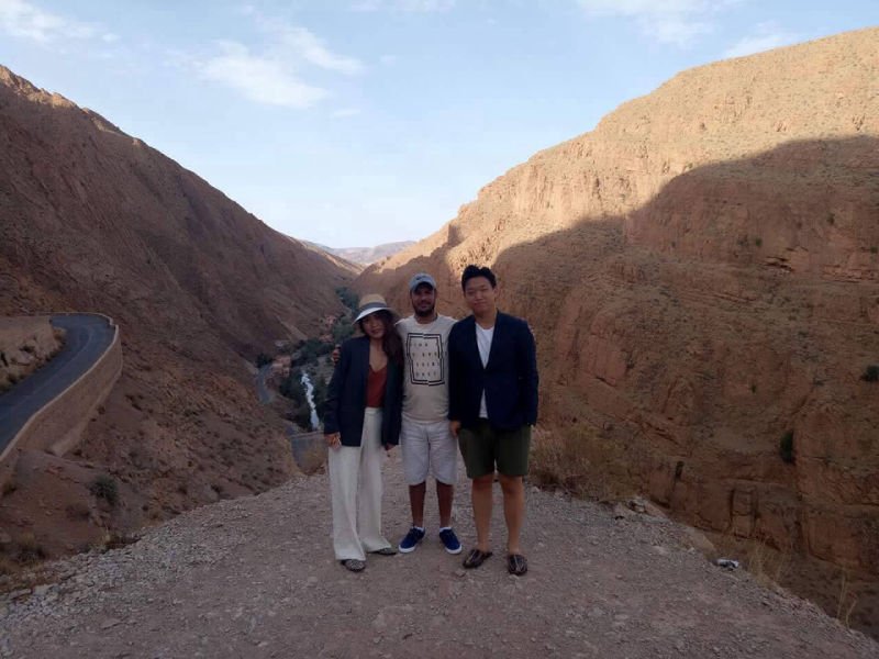 Guests with their Morocco guide