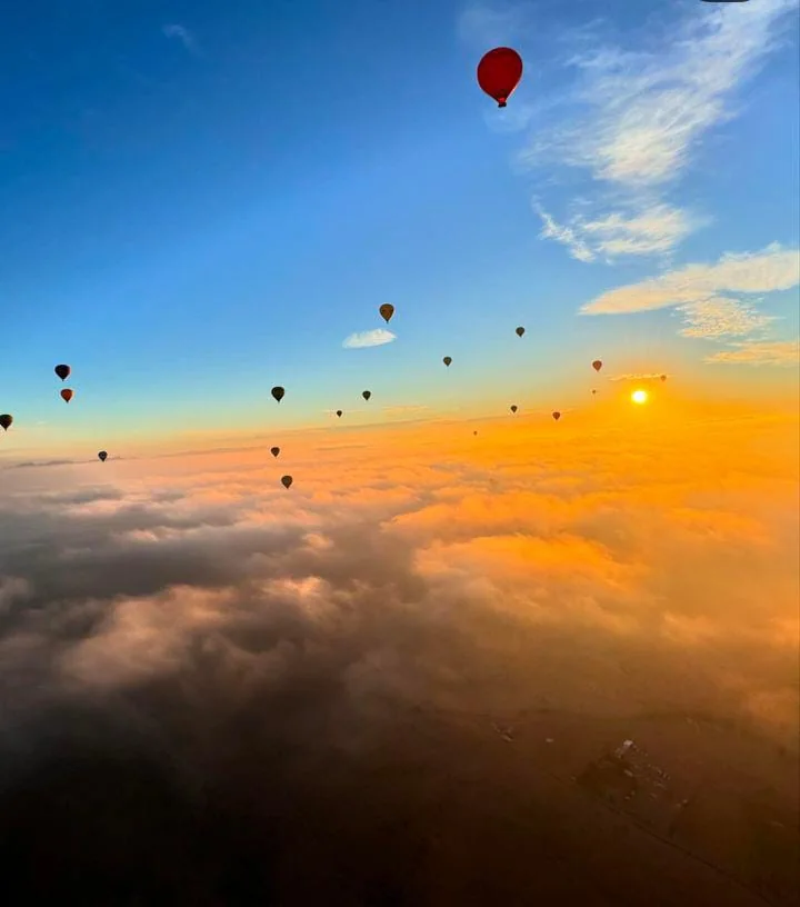 Above the clouds