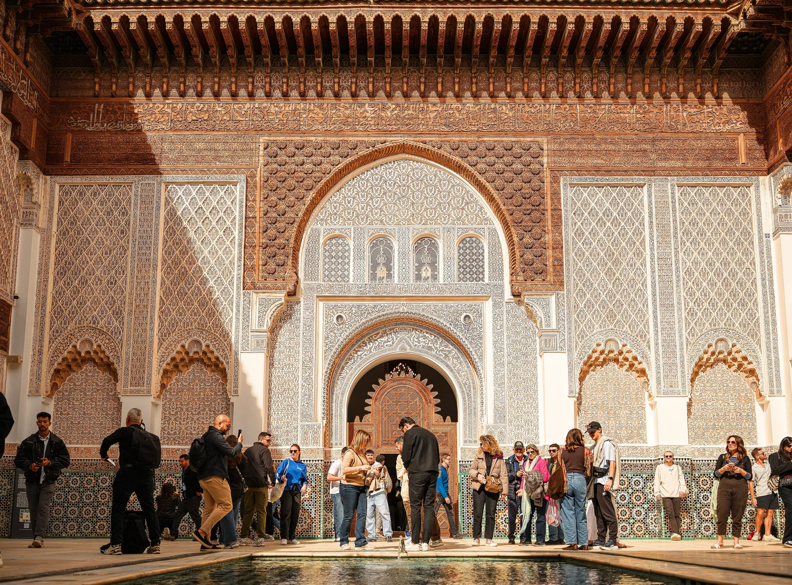 Decorated courtyard