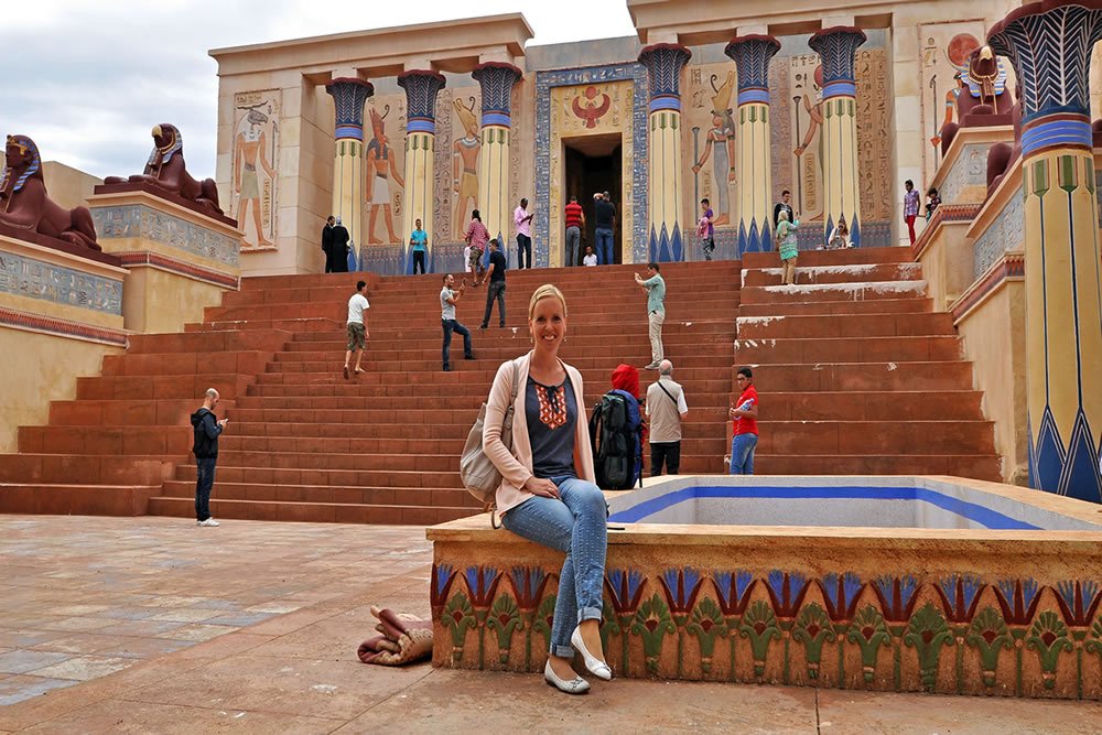 Tourist happy of OUARZAZATE marrakech