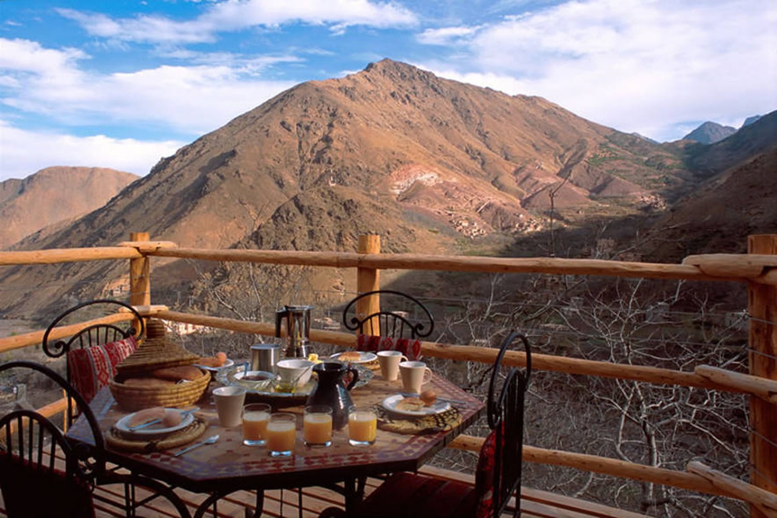 Pasto durante il trekking sul Toubkal